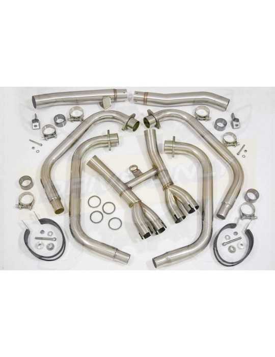 Xjr1300 Xjr 1300 1998 2006 4 2 Ligne Complète And Silencieux Ovale En Inox 230mm 3522