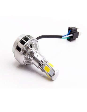 Ampoule LED H4 Voiture Moto Scooter (Set 2 pièces) - Adaptateur